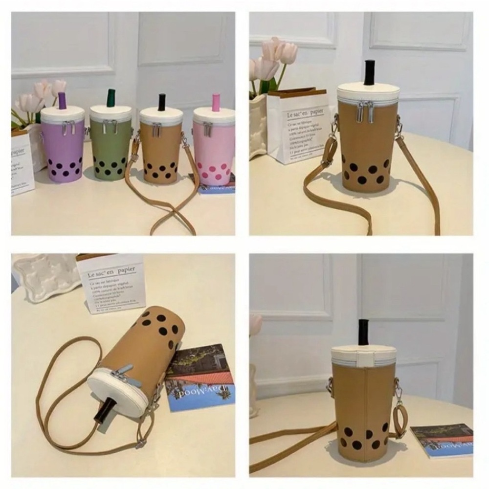 Beautiful Cup and Straw Purse - Picture 3 of 3